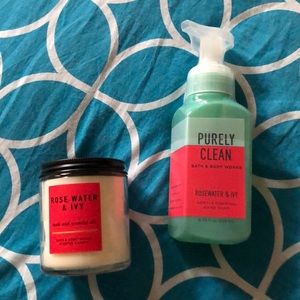 Rosewater & Ivy Candle and Soap
